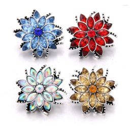 Charm Bracelets Boom Life 10PCS High Quality 18mm Snap Button Jewellery Lotus Flower Buttons Fit Bracelet For Women Snaps