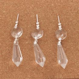 30pcs lot Large Clear Chandelier Glass Crystals Lamp Prisms Parts Hanging Drops Pendants Jewellery Findings Components250y