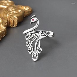 Cluster Rings Korean Star Style Simple Peacock For Women Men Valentine's Day GIFT Wedding Ring Jewellery 2023