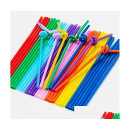 Drinking Straws Clearview Colored Disposable Sts Plastics Coke St - 100/Pack Perfect For Drinks Art And Modeling Tea Crazy Colorf Home Dhxz0