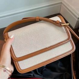 2022 Designer Bag Cloth Handbags Tote Bags Women's Fashion Flat Cross Body Crocodile Envelope Messenger Calfskin Classic Diagonal Stripe Shoulder Bags