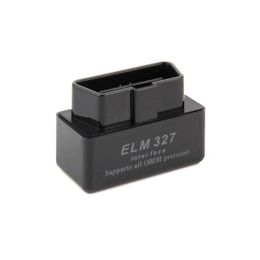 Diagnostic Tools Super Mini Elm327 Bluetooth Obd2 V1.5 Black Smart Car Interface Elm 327 Wireless Scan Tool Drop Delivery Mobiles Mo Dhv5G