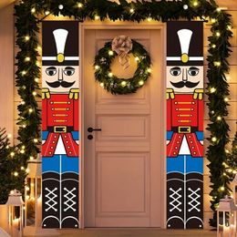 Christmas Decorations Walnut clip soldier vertical decoration front door outdoor indoor/courtyard porch party banner 231013