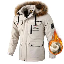 Mens Jackets Winter Clothing Warm Fleece Thick Waterproof Outdoor Soft Shell Fashion Casual Windbreaker Jacket Hooded Ja 231019