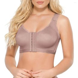 Women's Shapers Shapewear Women Front Closure Bra Post- Posture Corrector Shaper Push Up Tops With Adjustable Hook-Eye Fajas