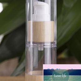 Fashion Bamboo Cosmetic Packaging Bottle 20ml 30ml 50ml 80ml 100ml 120ml Empty Airless Vacuum Pump Bottles for Makeup Cream Serum Lotion Skin Ca