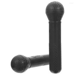 Microphones 2Pcs Simulation Microphone Toy Fake Karaoke Prop Stage Performance Props Kids Pretend Play