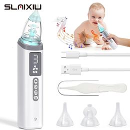 Nasal Aspirators# Baby Electric Nasal Aspirator Nose Suction Device with Food Grade Silicone Mouthpiece 3 Suction Modes and Soothing Music 231019