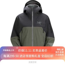 Arcterys Hardshell Jacket Zeta Sl Men's Outdoor Sports Clothing Windproof Waterproof Hooded Charge Coat Rush Breathable Durable Elevation