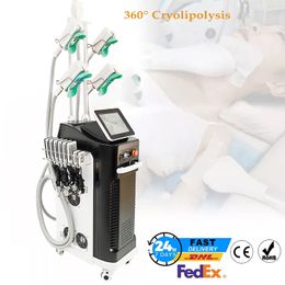 cryolipolysis 360 Slimming Machine Fat Reduction Cavitation RF Wrinkle Removal Face Lifting Beauty Equipment 9 Handles
