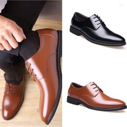 Dress Shoes Men's Business Leather Derby Trend All-match Soft-sole Elastic Band British Style Fashion Youth Casual Non-slip Breath