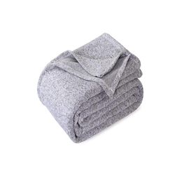 Blanket Sublimation Polyster 50X60Inch Blank Grey Jersey Sweater Fleece Blankets Diy Printing Sofa Bed Rug8826012 Drop Delivery Home Dhhd2