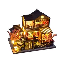 Doll House Accessories Gift Idea Wooden Doll House With Innovative And Integrated Component DIY Miniature Dolls House Kit 231018