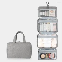 Storage Bags Travel Cosmetic Bag Toiletries Organiser Waterproof Bathroom Wash Hanging Dry And Wet Separation U7011