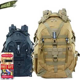 Backpack Tactical Reflective Backpack Outdoor Molle Camouflage Rucksack Military Assault Bag Hiking Camping Hunting Travel Knapsack 231018