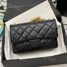 Premium 10A Mirror Double Bag with Flap Channel Crossbody the strap - Real Leather Designer Purse in Black, 25CM/30CM, Quilted with Caviar Lambskin