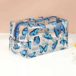 Bags Clear Bag Fashion Travel Portable Mini Wash Bags Strawberry Flower Zipper Bagstylishdesignerbags