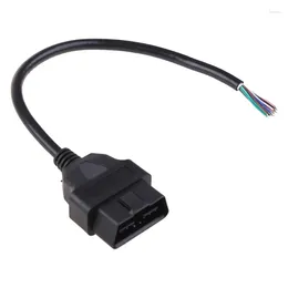 16Pin Male Extension Opening Cable Car Diagnostic Connector OBD II Converter OBD2 D7WD