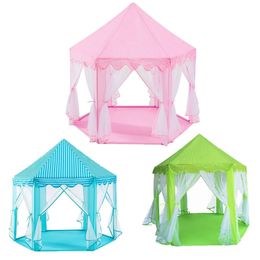 Toy Tents Baby Toy Tent Portable Folding Prince Princess Tent Children Castle Play House Kid Gift Outdoor Beach Zipper Tent Girls Gifts 231019