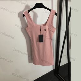 Dress Womens Letter Brooch Decorative Design Halter Skirt Pink Casual Fashion Dress