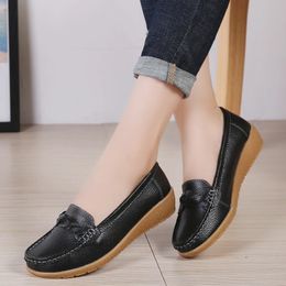 Dress Shoes Women Loafers Sheos Ballet Flats Ladies Shoes Genuine Leather Female Spring Moccasins Casual Ballerina Shoes Women Sneakers 231018