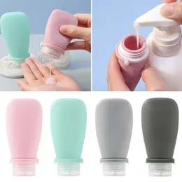 Storage Bottles 30/60/90ml Sub-Bottling Lotion Squeeze Tube Silicone Travel Refillable Bottle Shampoo Container