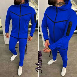 Men's Polos 2023spring And Autumn Coat Trousers Hooded Sports Leisure Suit Fashion In Stock