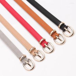 Belts PU Leather Women's Thin Belt Elegant Versatile Dress Decoration Girdle Trend Simple Student Casual Jeans Waist Band