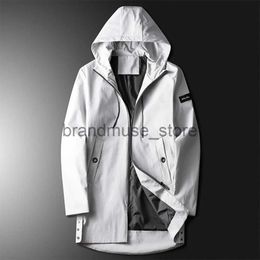 Men's Jackets Windbreaker Jacket With Hood Men Fashion Clothing Lightweight Spring and Autumn Outdoor Jacket Overcoat Men 2022 Thin Long Coats J231019