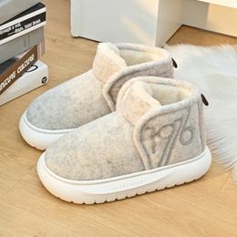 Borsa da esterno per scarpe in cotone con suola spessa con pantofole in cotone e stivali da neve caldi e spessi Stivali in cotone