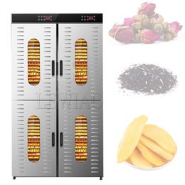 Stainless Steel Dried Fruit Machine Large Capacity Fruit Vegetable Dehydrated Food Dryer Commercial 80-layer Food Dehydrator