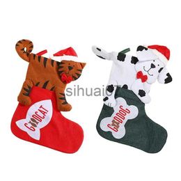 Christmas Decorations Christmas Socks Gift Bag Christmas Fireplace Decoration Socks DIY Party Decoration Christmas Pendant Party Gifts x1019