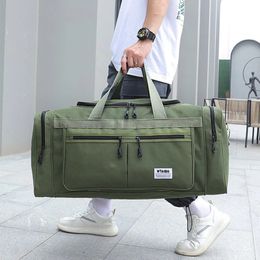 Duffel Bags 70L Gym Bags Travel Luggage Foldable Sport Large 70CM Travel Duffel for Women Men Handbag Multifunction Weekender Bag XA831F 231019