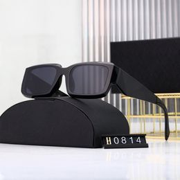 Designer Channel Sunglasses Cycle Luxurious Fashion Woman Mens Sunglasses Diamond Square Sunshade Crystal Shape Sun Full Package Glasses 0814