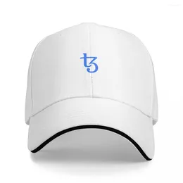 Ball Caps Tezos XTZ Cryptocurrency Crypto Trader Gift White Long Sleeve T-Shirt Cap Baseball Hat Man For The Sun Women Men's