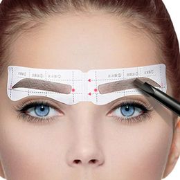 24 Pairs Professional Eyebrow Stencil Card Template Eyebrow Sticker Tool Draw Perfect Eyebrows Eyebrow Cosmetic Tool 231019