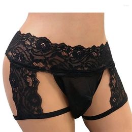 Underpants Men's Lace Three Point Underwear Sexy Briefs Mens Panties European And American Charm Lingerie Men Brief