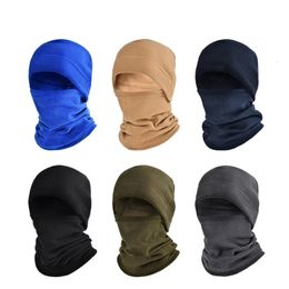 Fashion Neck Gaiter Winter Polar Coral Fleece Balaclava Men Face Mask Neck Sports Scarf Warmer Beanies Thermal Head Cover Tactical Military Ski Caps 231019