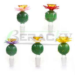 Beracky Cactus Slider Glass Bowl 14mm 18mm Male Bong Bowl Heady Glass Bowls Piece For Water Bong Beaker Bongs Dab Rigs Pipes
