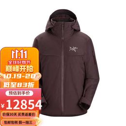 Arcterys Jacket Hardshell Beta Jackets Mens Gtx Windproof Waterproof Hoodie Down Coat Macai Series Cold Resistant Warm Outdoor Sports Hard Shell Goose Charge Brown