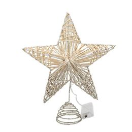 Christmas Decorations Tree Top Star Led Light Glitter Xmas Trees Topper Ornament For Home Festival Party Decoration Holiday Gift Dro Dhiju