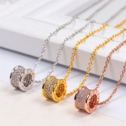 Stainless steel Roman love necklaces & pendants Rhinestone choker necklace women men Lover neckalce Jewelry Gift with velvet bag277t