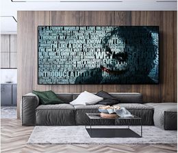 Modern Wall Art Canvas Painting Abstract Joker Portrait Posters and Prints Wall Pictures for Living Room Cuadros Home Decoration3088643