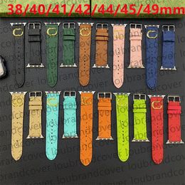 For Apple Watch Band Designer Watch Strap Apple Watch series 8 9 4 5 6 7 ultra Bands 49mm 40MM 38mm 42MM 44mm 45MM Link iwatch Band 3D Embossing Bracelet ap Watchbands