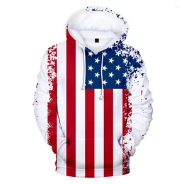 Men's Hoodies USA National Flag 3D Printed Men Women Fashion Sweatshirt Oversized Hoodie Hip Hop Pullover Statue Of Hoody Coat