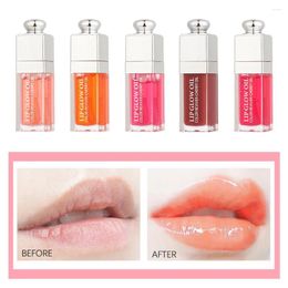 Lip Gloss Clear Crystal Jelly Oil Sexy Plump Makeup Moisturizing Plumping Tinted Plumper Lips Care
