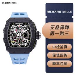 Designer Watch Richardmill Richards Milles Watches Mechanical Richar Miller Rm 1103 Ntpt Watch with 49.94 x 44.50mm Automatic Mechanical Mens Warranty Card