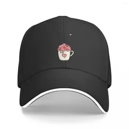 Ball Caps Funny I Love You A Latte Coffee Pun Lover Baseball Cap Hat Man Luxury Big Size Hats For Women Men'S