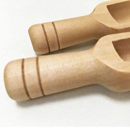 All-match Mini Wooden Scoops Bath Salt Powder Detergent Powder Spoon Candy Laundry Tea Coffee Spoons Eco Friendly Wood Mini Scoops latest