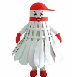 Factory sale Halloween white badminton Mascot Costumes Adult Size bear cartoon costume high quality Halloween Party